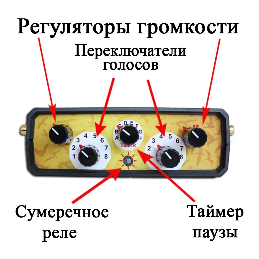 Регулятор громкости отпугивателя птиц